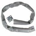 Trans Atlantic Co. Brushed Chrome Heavy-Duty Adjustable Chain Guard GH-1631-US26D